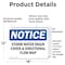 Signmission Storm Water Drain Cover & Directional Flow Map, 18 in W x Rectangle, Vinyl Decal OS-2PACK-NS-D-1218-L-18496 - alternate 3